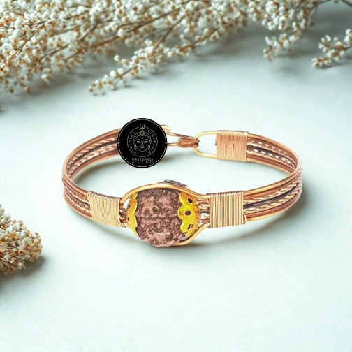 5 Mukhi Copper Rudraksha Bracelet - To Enhance Manifestation